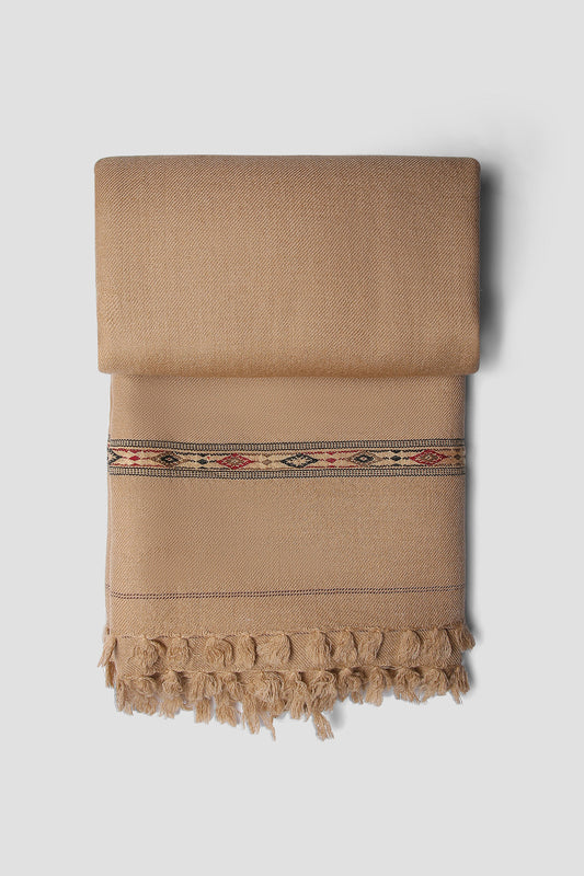 Pale Brown Shawl For Men